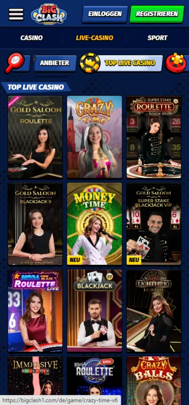 BigClash Live Casino
